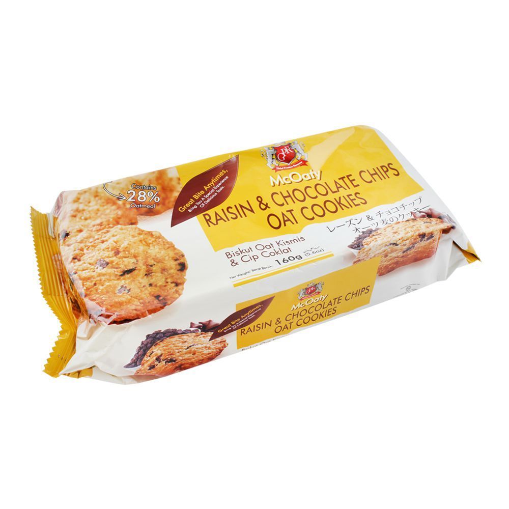 Mcoaty Raisin & Chocolate Chips Oat Cookies 80 g_0