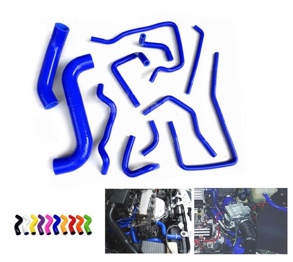 Silicone Engine Bay Hose Kit for Subaru Impreza WRX STi GDB, EJ20 00-07 - BLUE_0