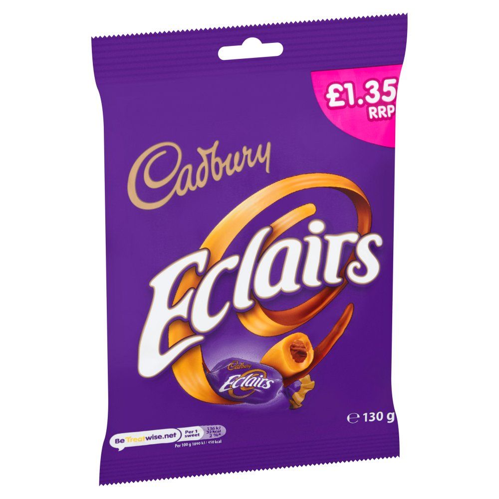 Cadbury Eclairs Classic Chocolate Bag 130g_0