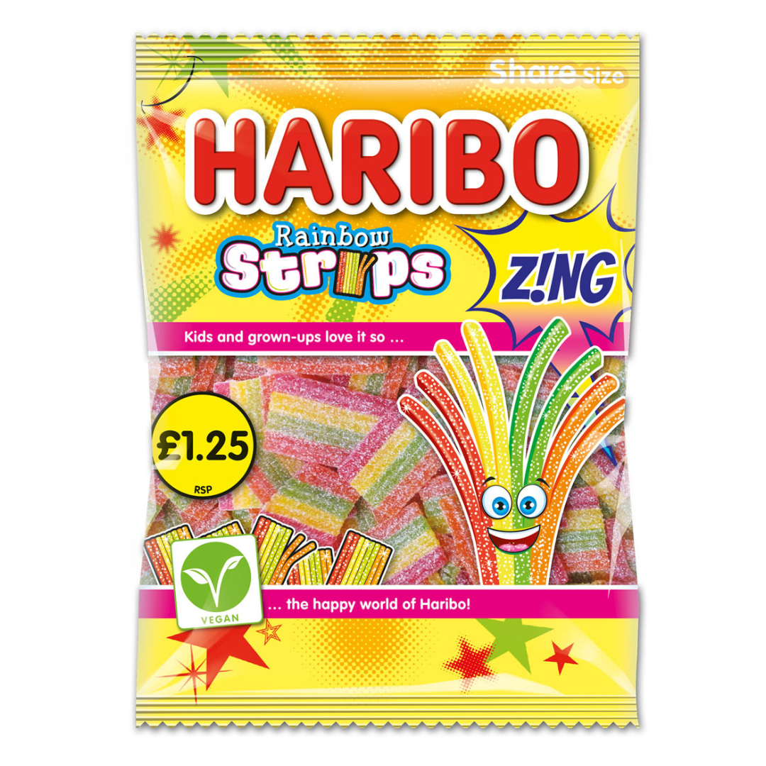 HARIBO Rainbow Strips Zing 130g_0