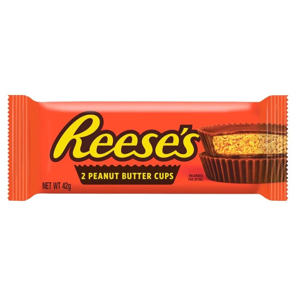 Hershey Reese's Milk Chocolate & Peanut Butter Cups 2 Pack 42g_0