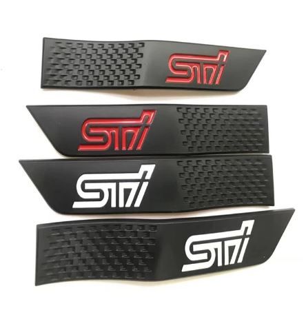 Upgrade Your Subaru WRX STi Limited with Black Fender Badge Emblem Set_0