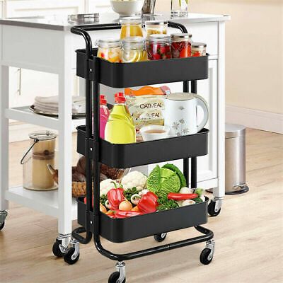 3TIER ROLLING TROLLEY WITH WHEELS _0