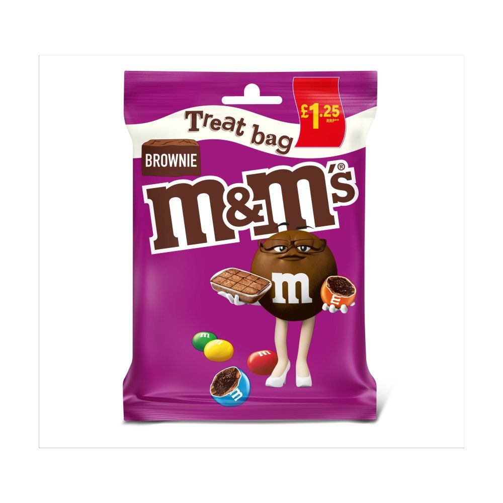 M&M's Brownie Bites Milk Chocolate Treat Bag 70g_0