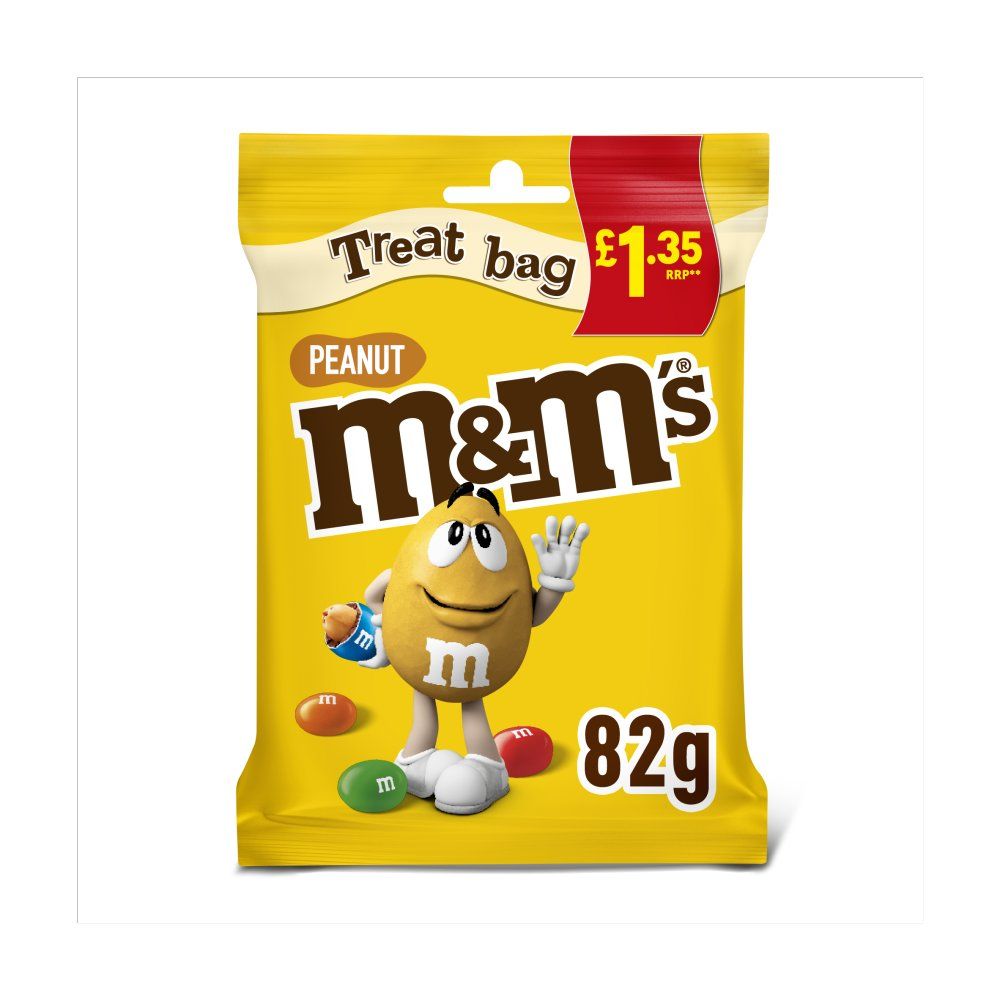 M&M's Crunchy Peanut & Milk Chocolate Bites Treat Bag 82g_0