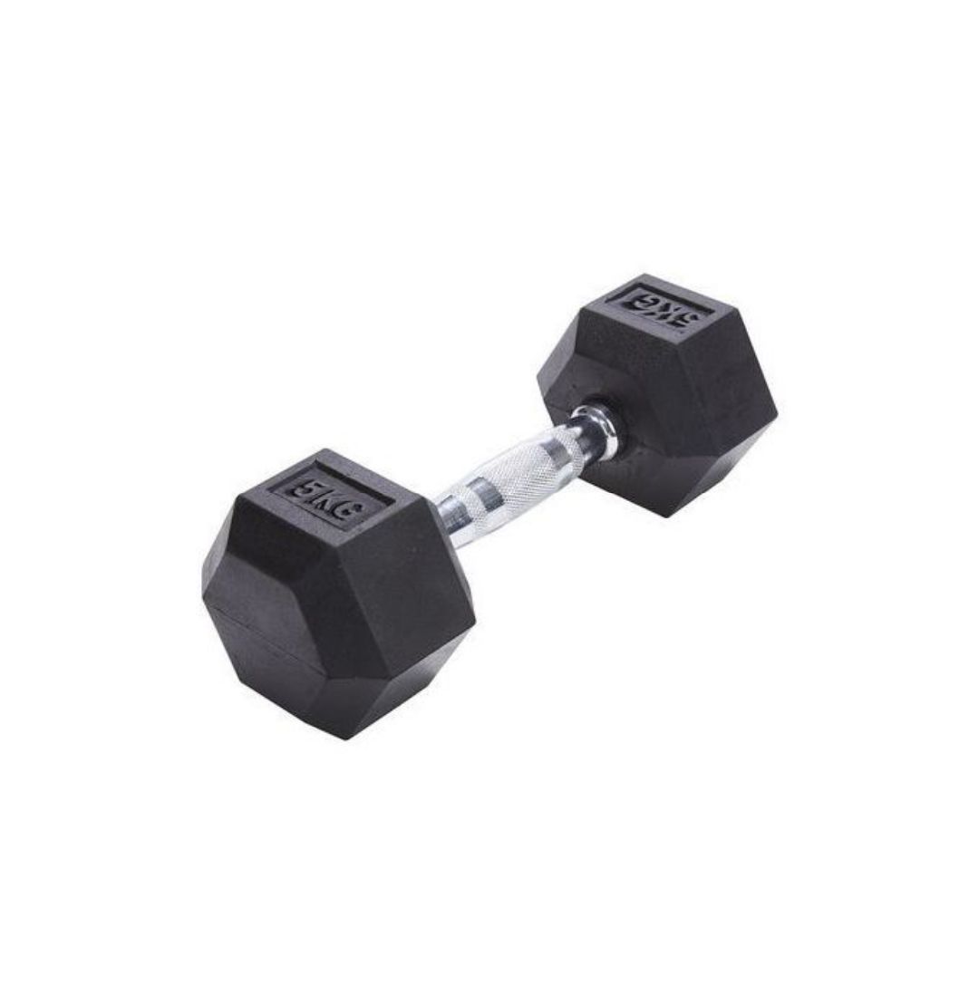5KG RUBBER HEAD DUMBBELLS _4