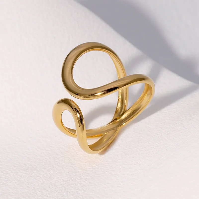 Infinity Loop Rings - 18k Gold Plated_3