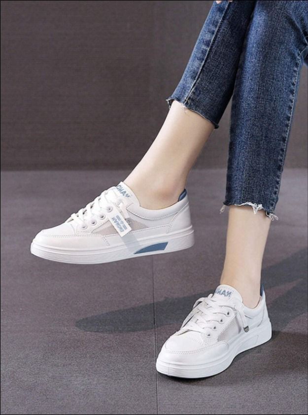 Korean Style Women's White Sneakers_2