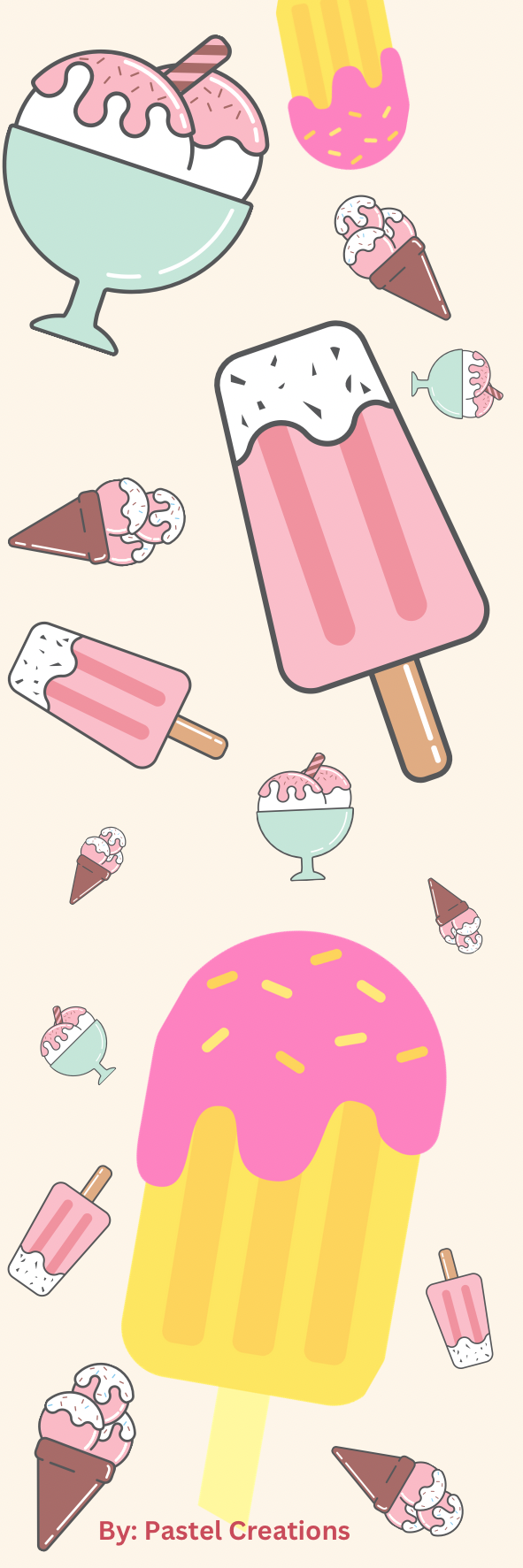 The Ice Cream Bookmark 350GSM (matte)_0