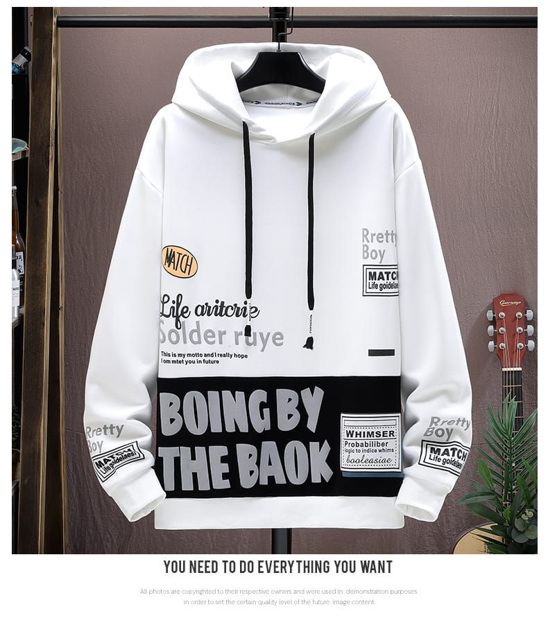 Stylish Color Combined Hoodie_6