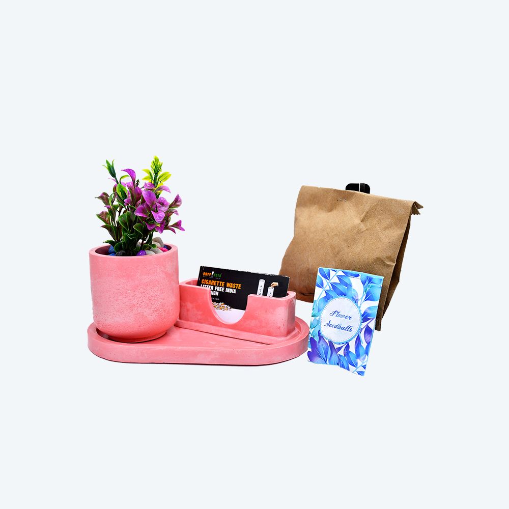 Flourish & Organize Kit [DIY Planter Kit (Oval) and Visiting Card Holder]_3