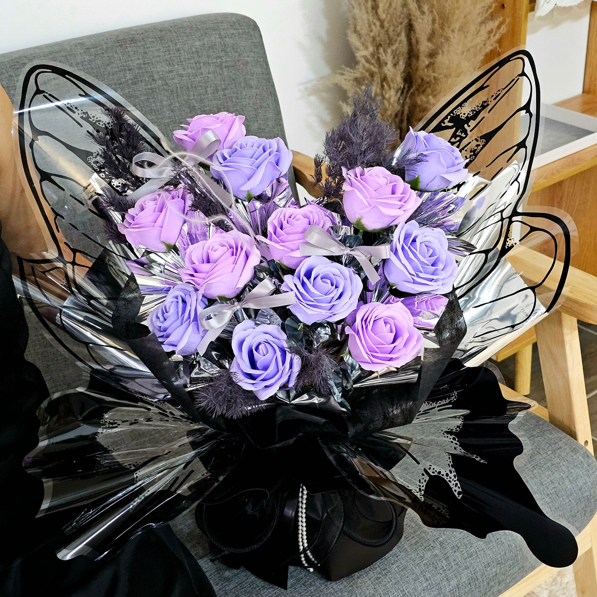 Night Queen Butterfly Bouquet_1