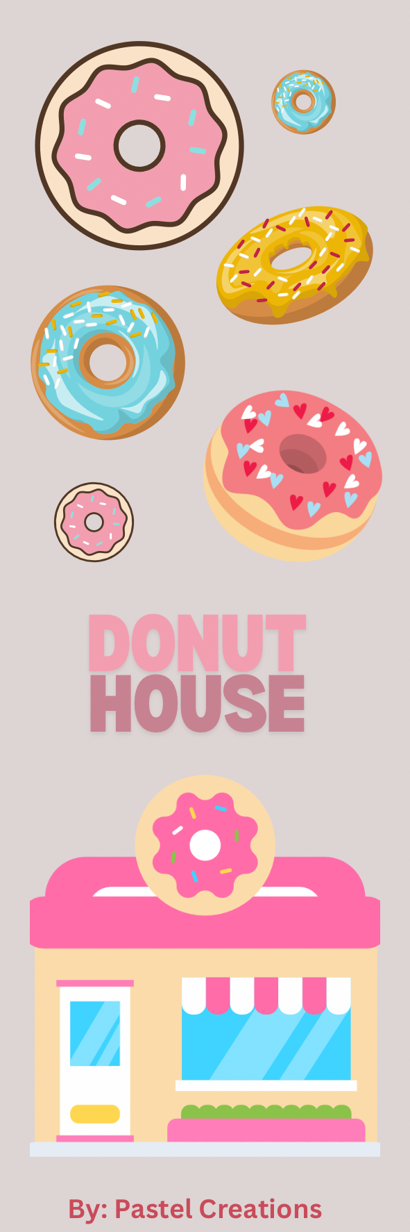 The Donut House Bookmark 350GSM (matte)_0