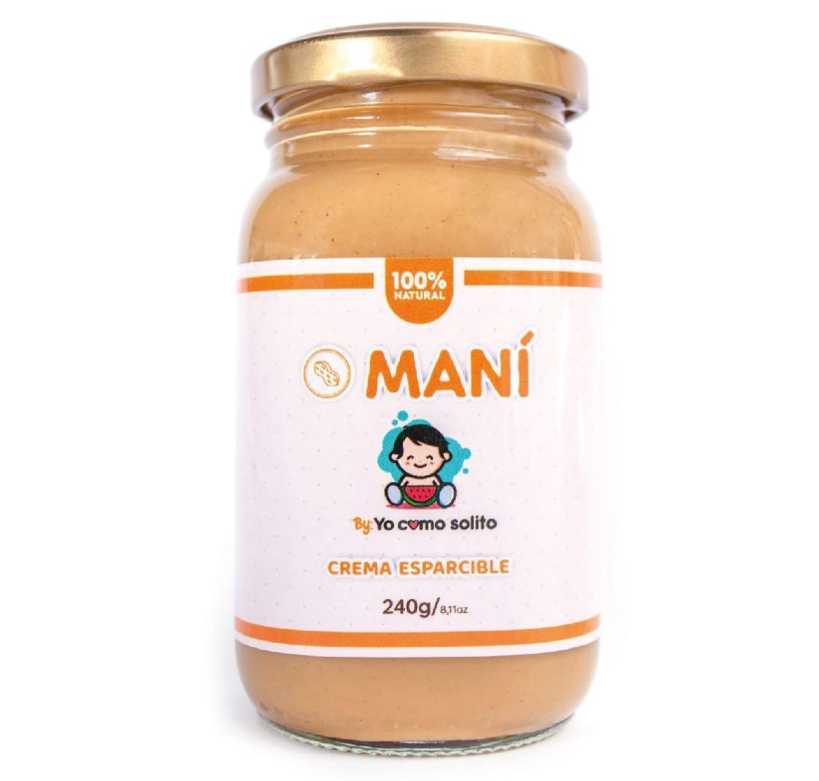 Crema esparcible de maní x 240g_0