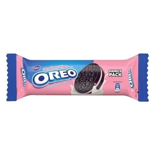 Cadbury Oreo Strawberry Creme Sandwich Biscuits 120 g_0