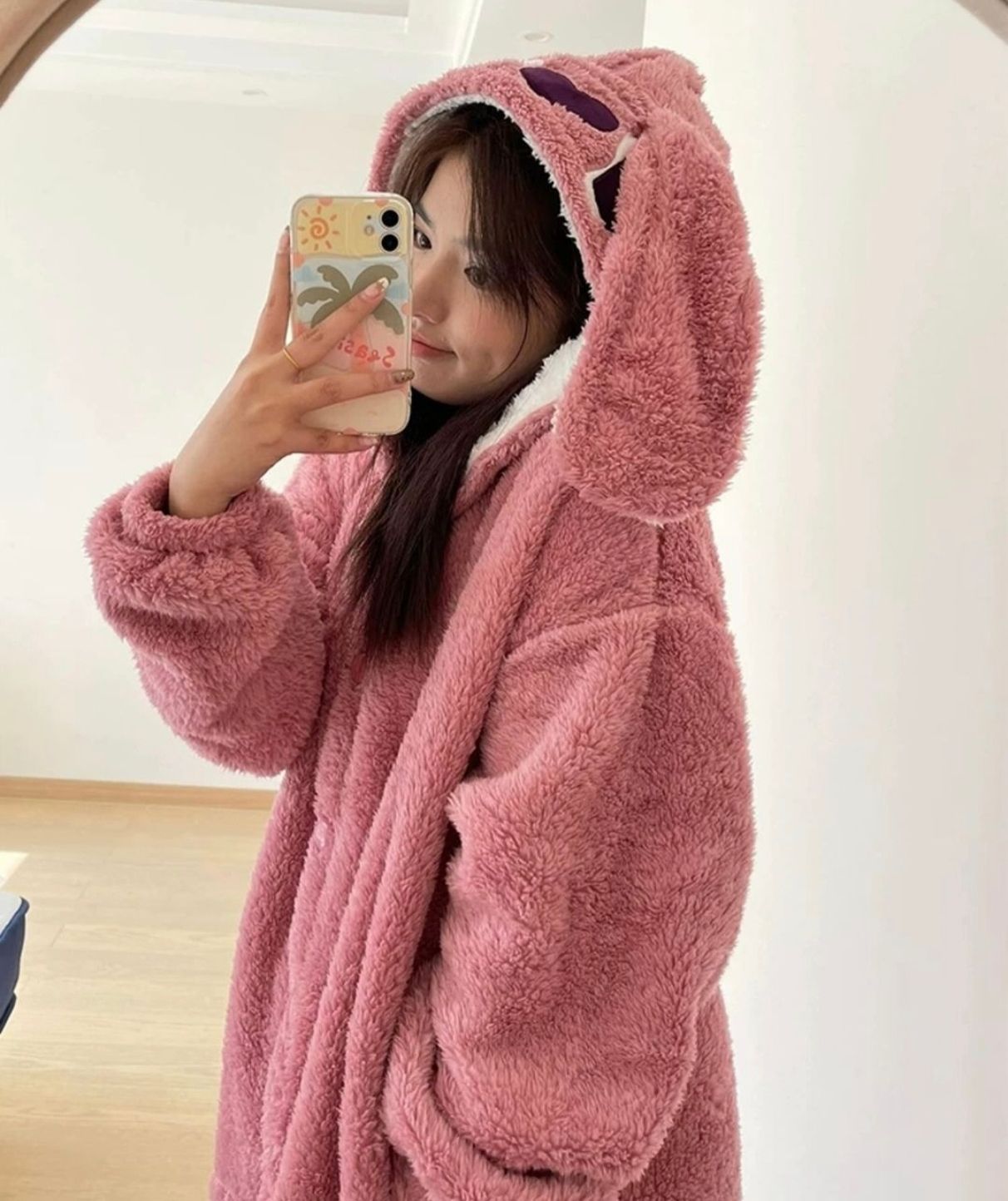 Stitch pink Robe _1