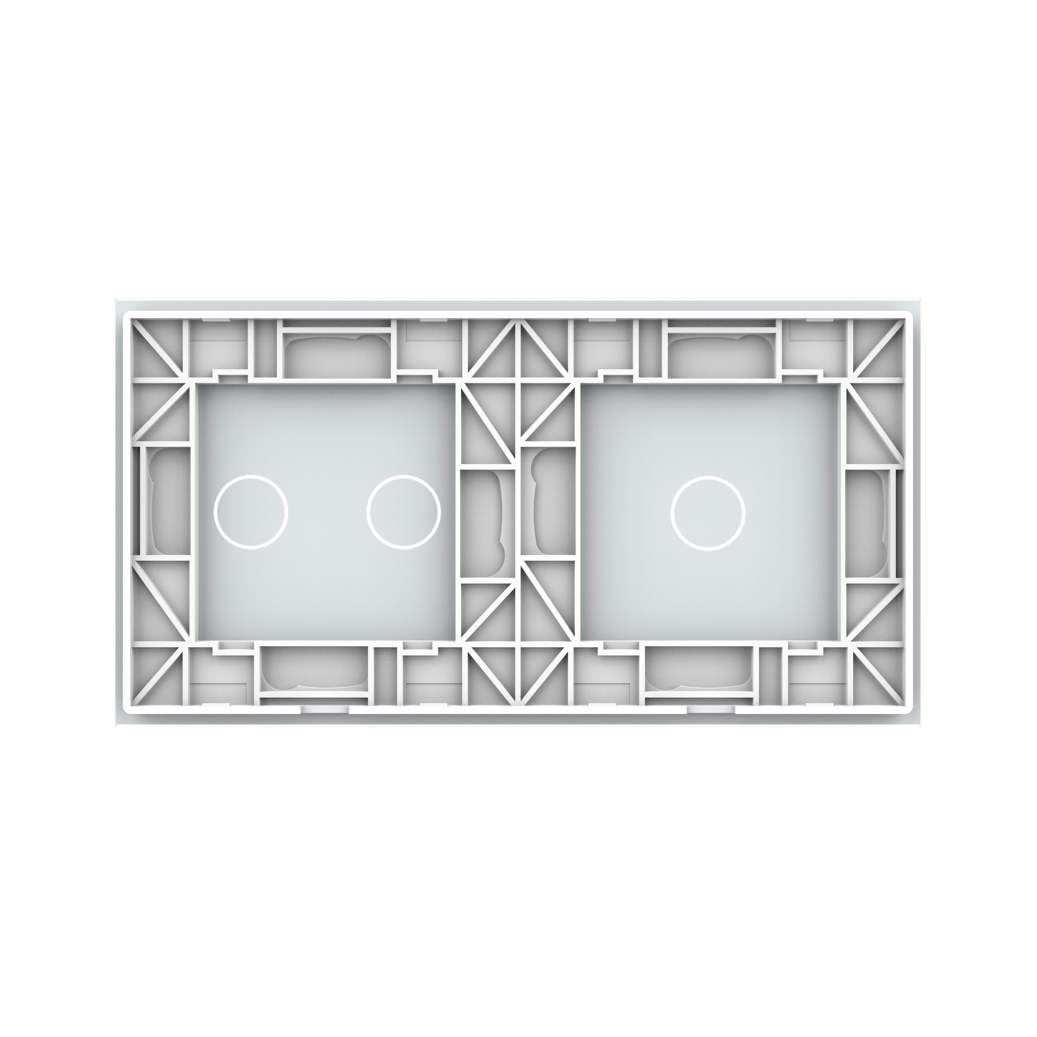 Panneau double 3 commandes Blanc_2