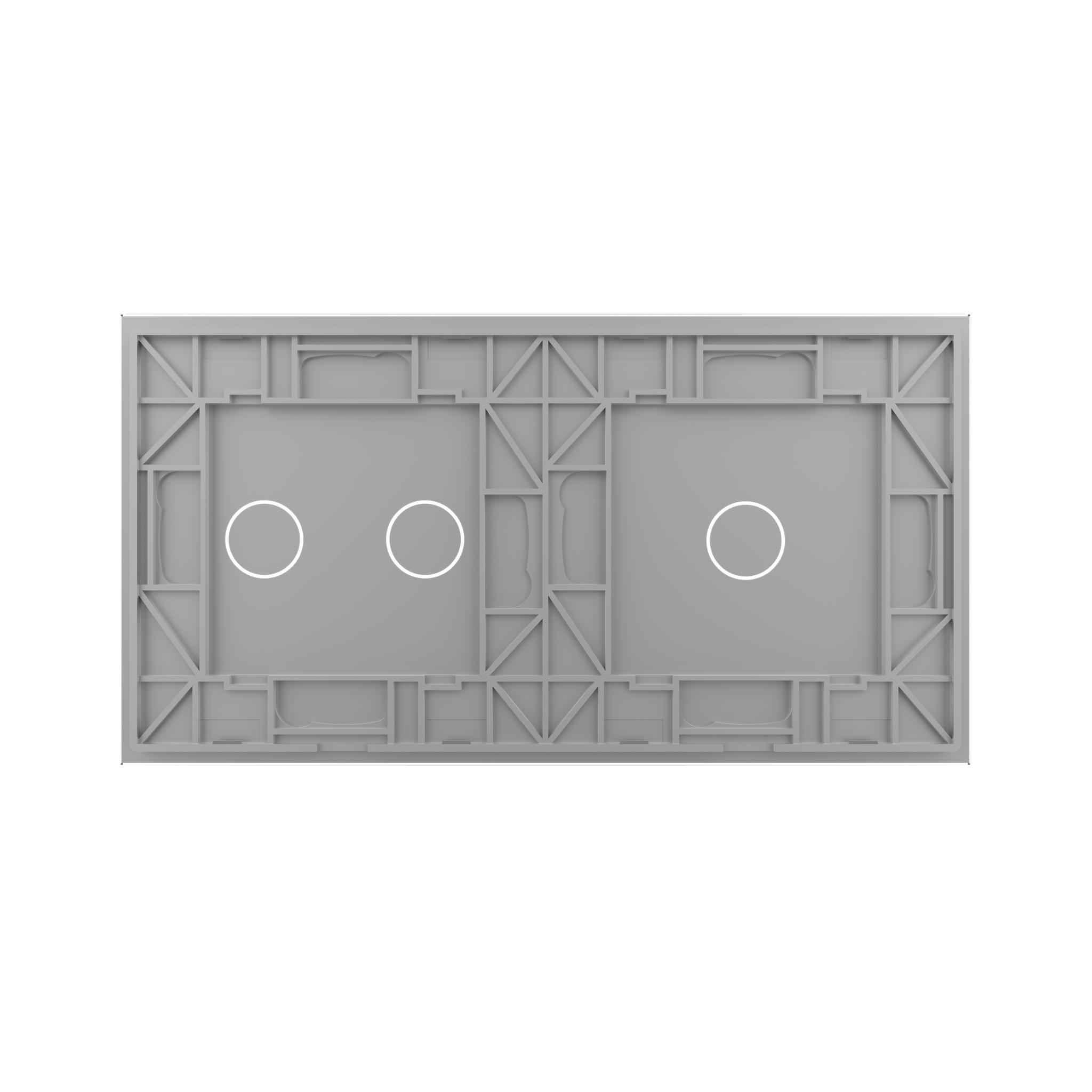 Panneau double 3 commandes gris_2