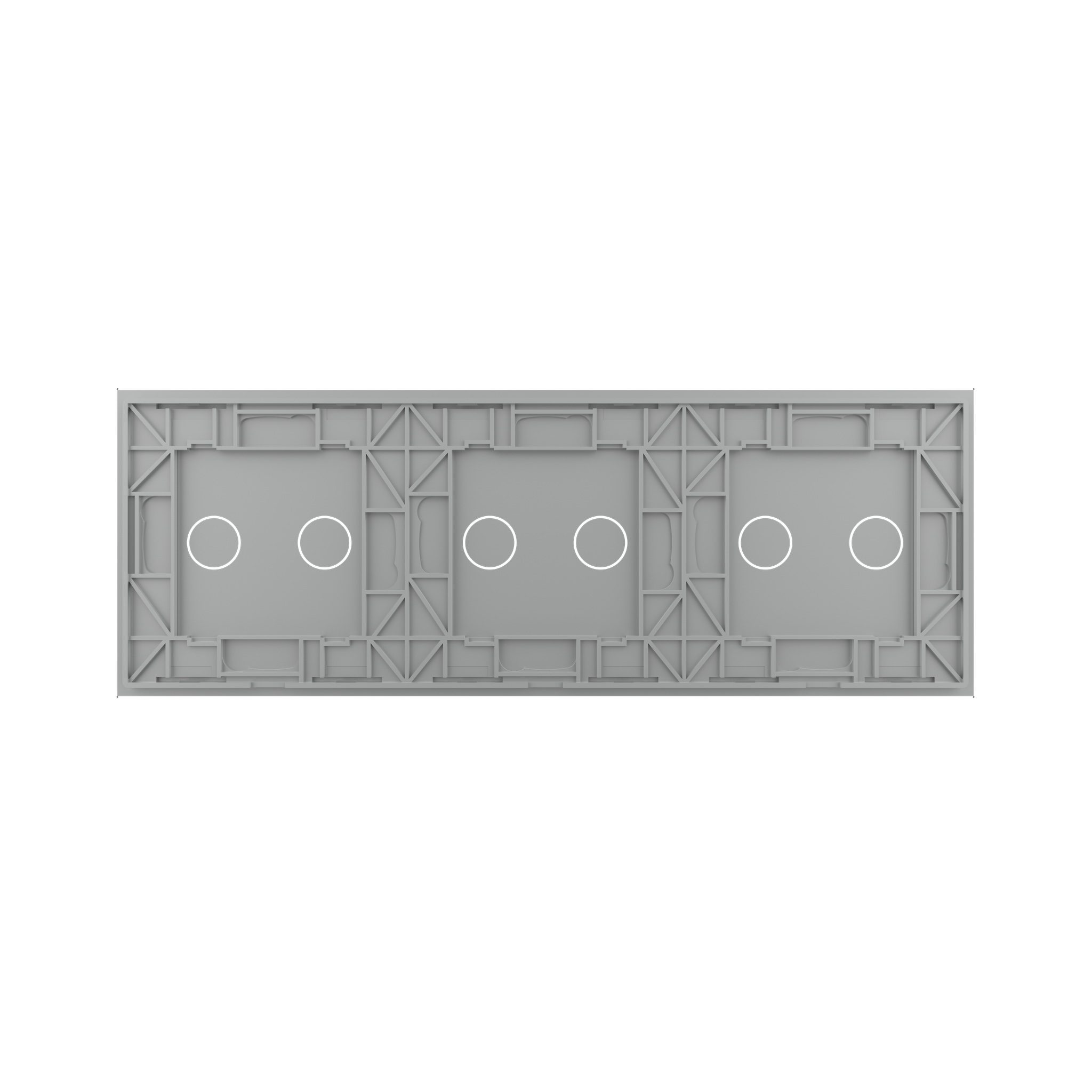 Panneau triple 6 commandes gris_2