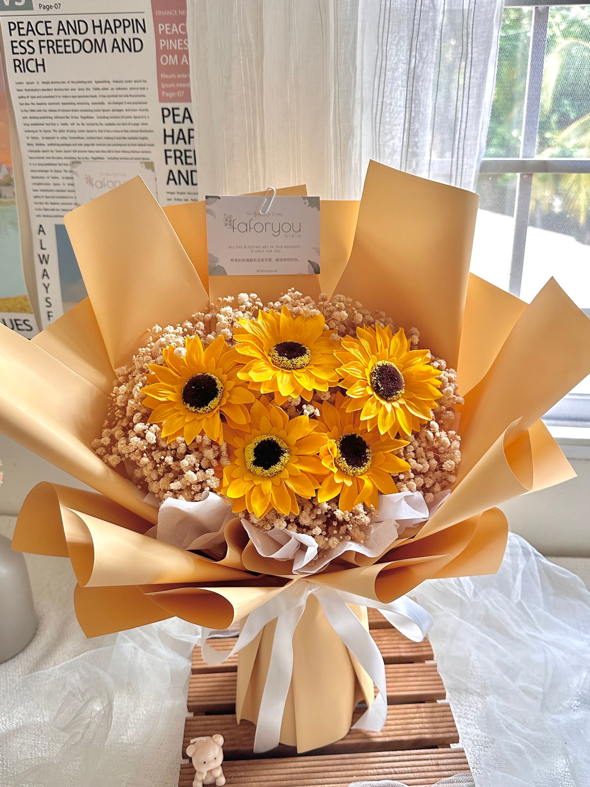 6 stalk Sunflower Mixed Bouquet_1