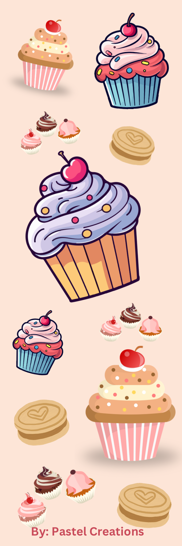 The Cupcake Bookmark 350GSM 2 sided print (matte)_0