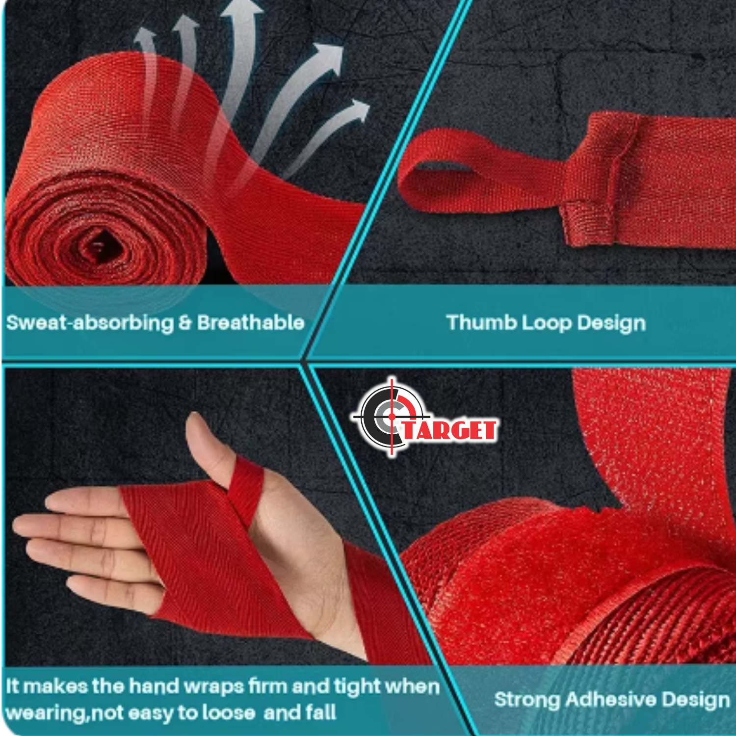 Sports Bandage 3m Red_1