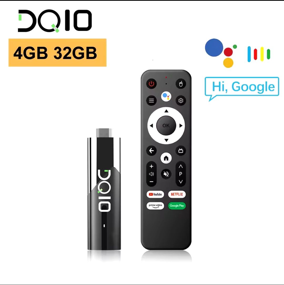 TV stick lemfo Dq10 8k Android TV 2/32GB NETFLIX DISNEY PRIME_0