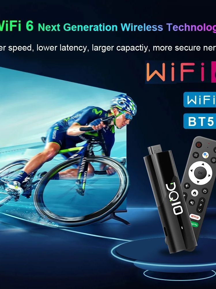 TV stick lemfo Dq10 8k Android TV 2/32GB NETFLIX DISNEY PRIME_4