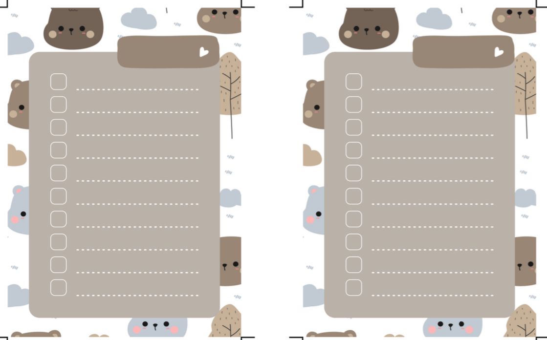 Brown Bear notepad A6 size (30 sheets)_0