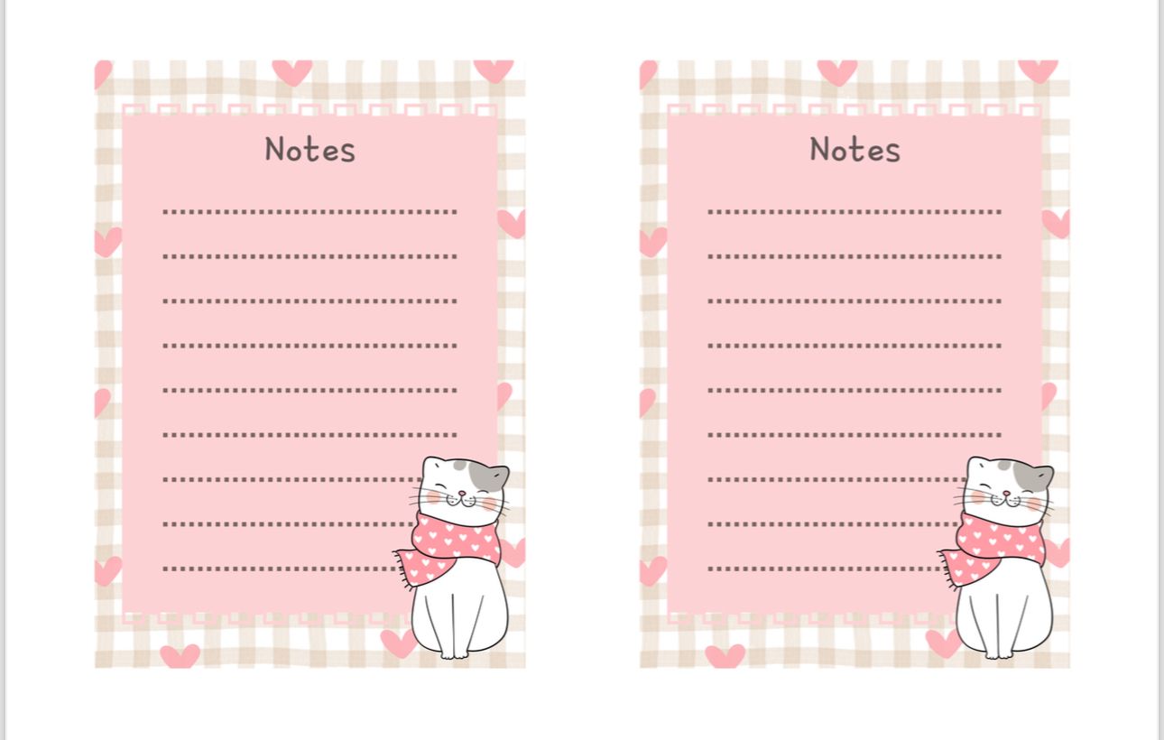 Catie’s Pink scarf Notepad 30 sheetsA6 ( 4.1 x 5.8)_0