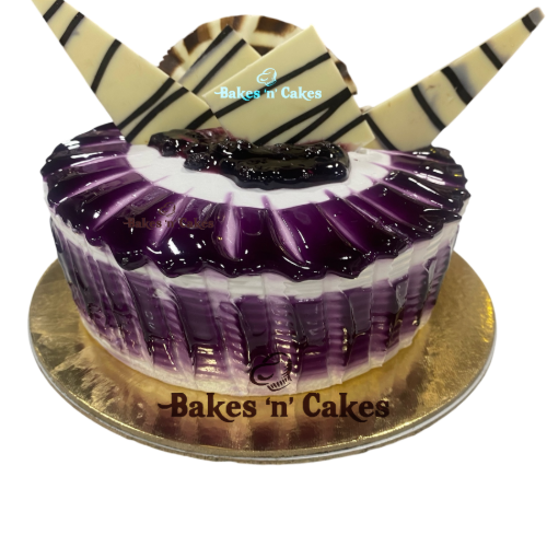 Blueberry Eggless Cake_1