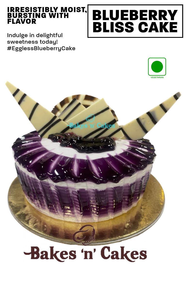 Blueberry Eggless Cake_0