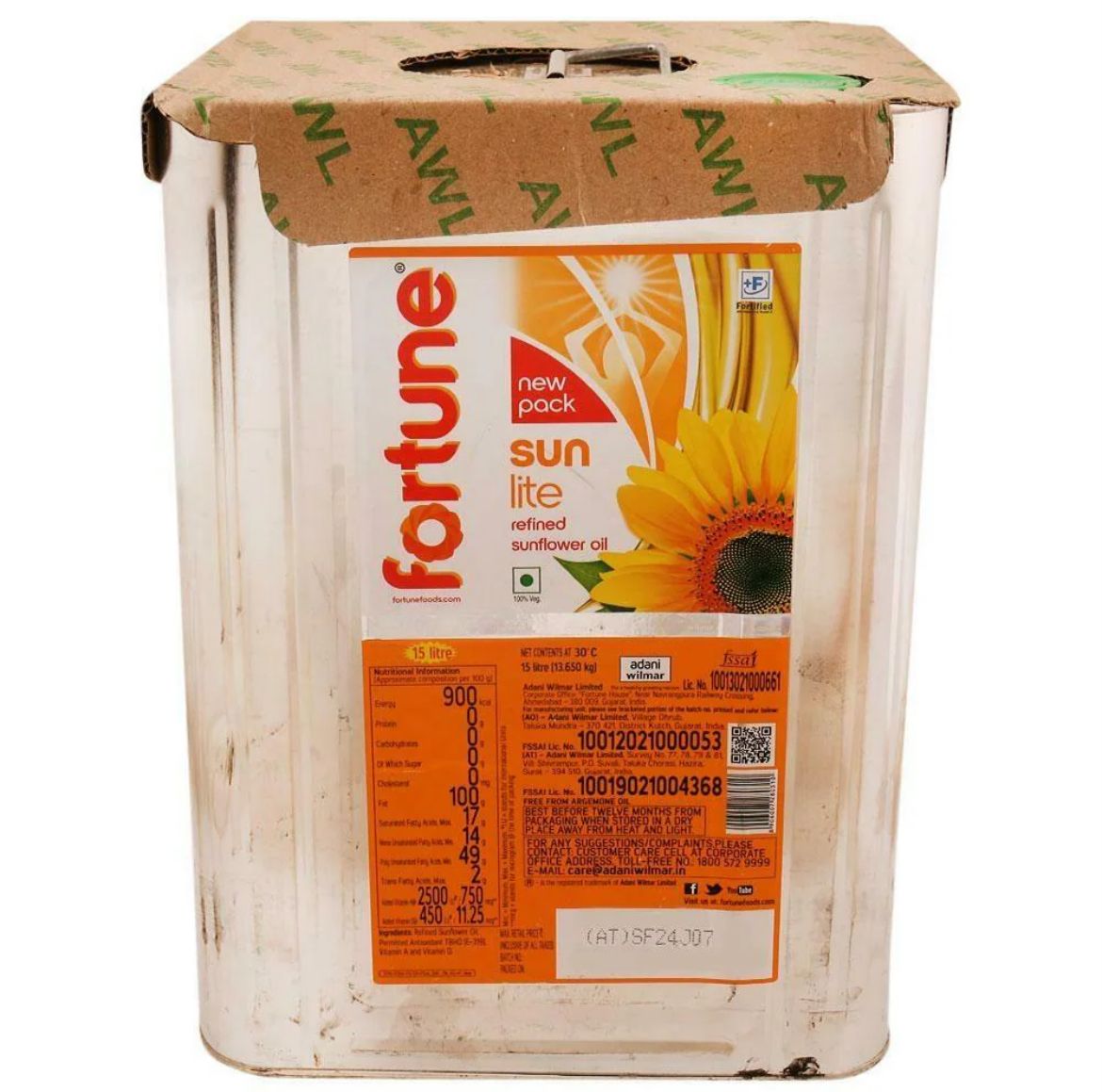 Fortune Sunflower Oil 15 L_0