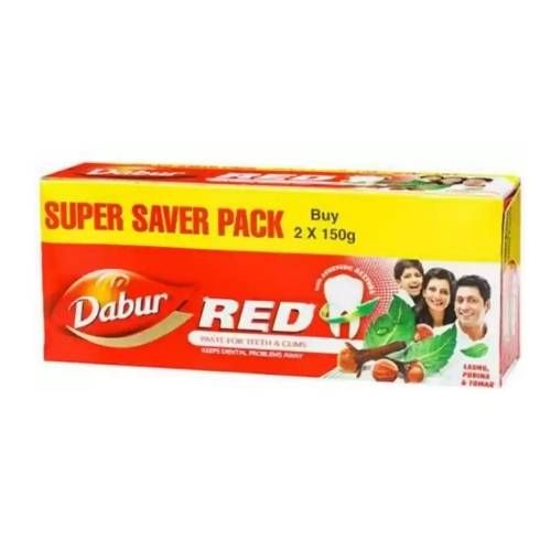 DABUR RED TOOTHPASTE 150G+150G=300G_0