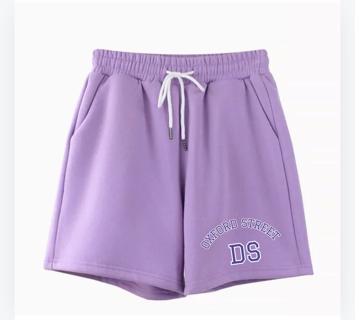 Letter name and logo cotton shorts _0