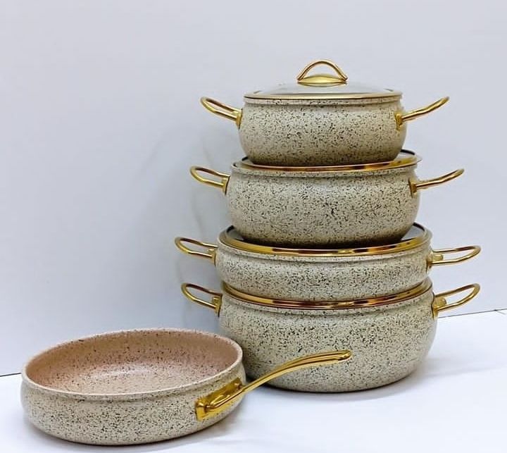 9PCS GRANITE COATING KITCHEN COOKWARE SET_0