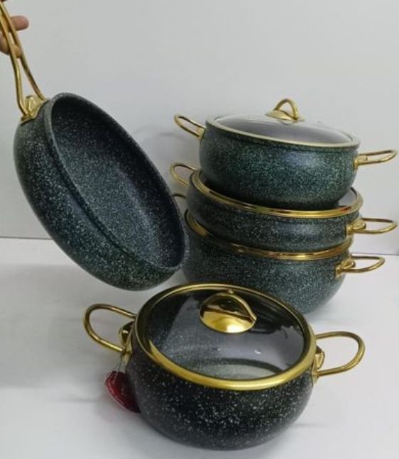 9PCS GRANITE COATING KITCHEN COOKWARE SET_2