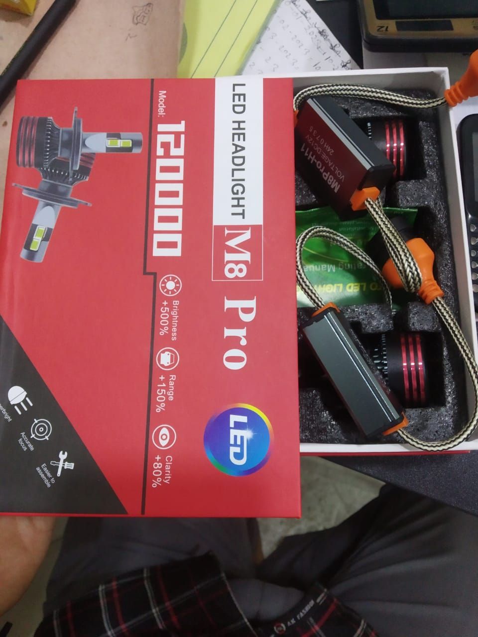 M8 Pro Car 🚗 Headlight LED Bulb_1