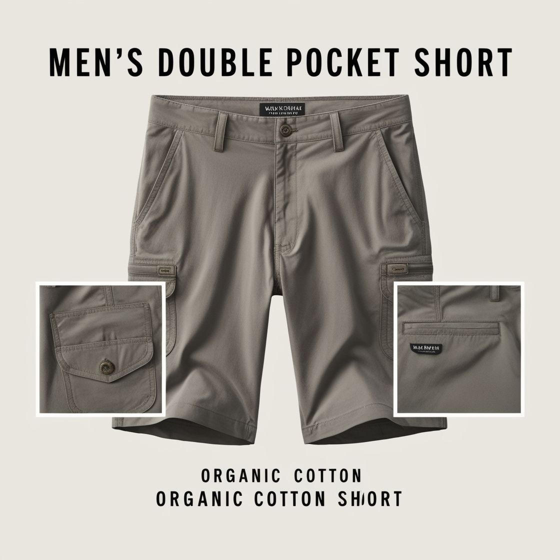 Men’s Double Pocket Organic Cotton Shorts_3