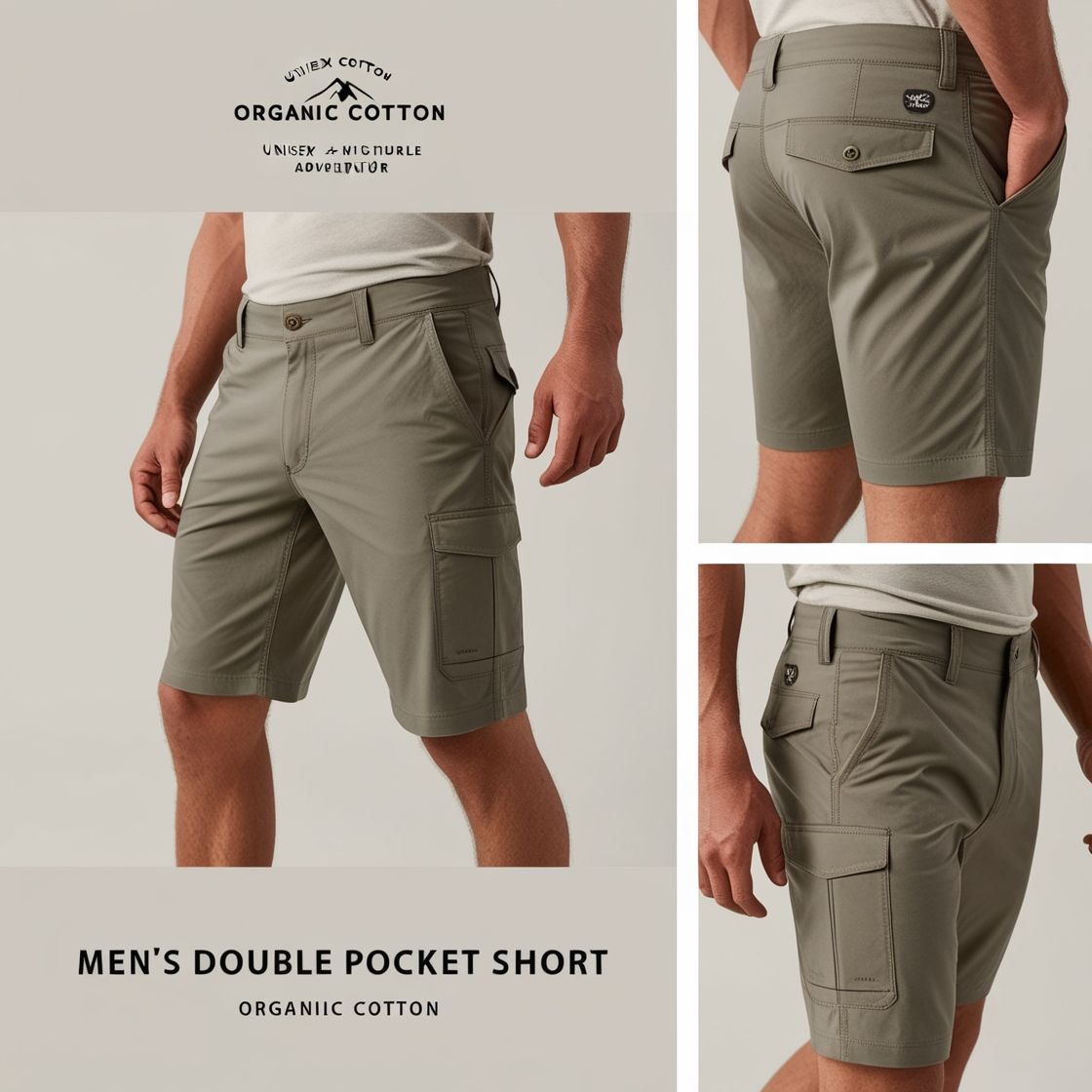 Men’s Double Pocket Organic Cotton Shorts_1