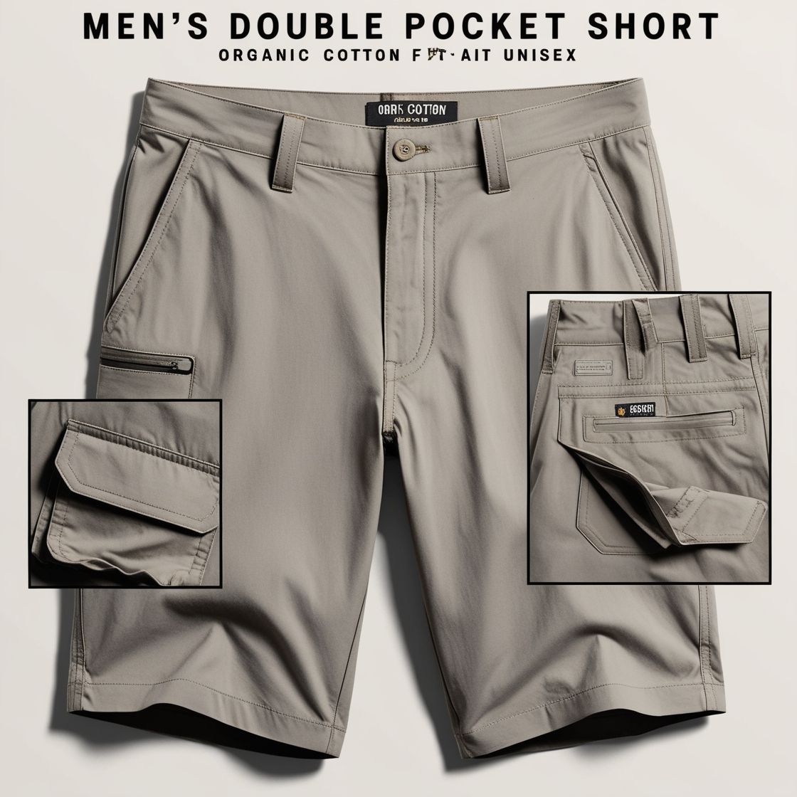 Men’s Double Pocket Organic Cotton Shorts_2