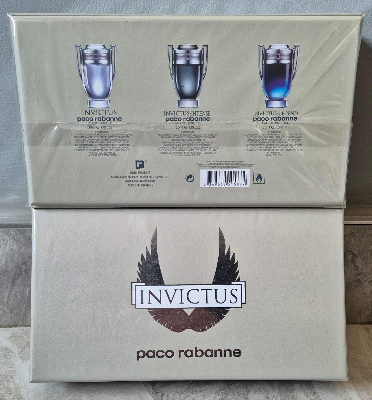 Paco Rabanne Invictus Set (3 x 30ml)_0