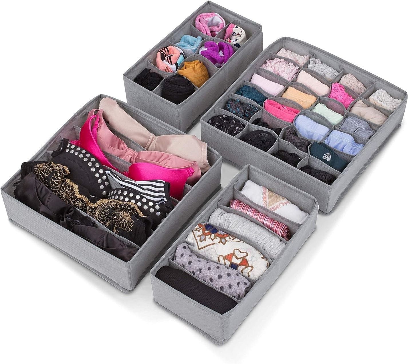 4 Pcs Underwear Drawer Organizers_0