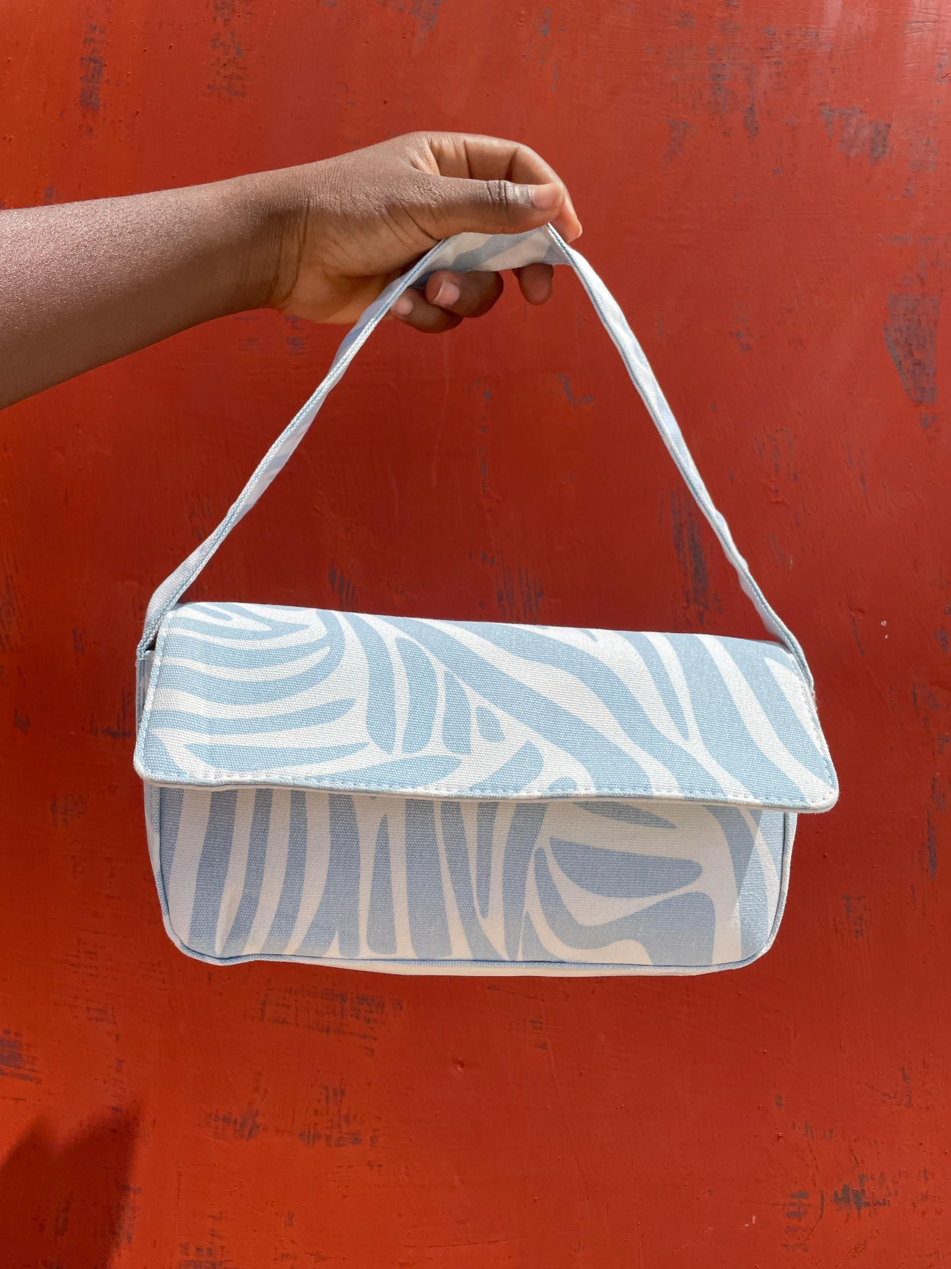 Zebra print Baguette bag _0