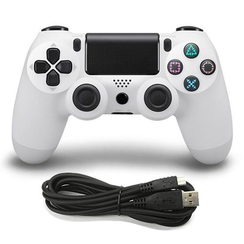 Wired Game Controller for Sony PS4(White)_0