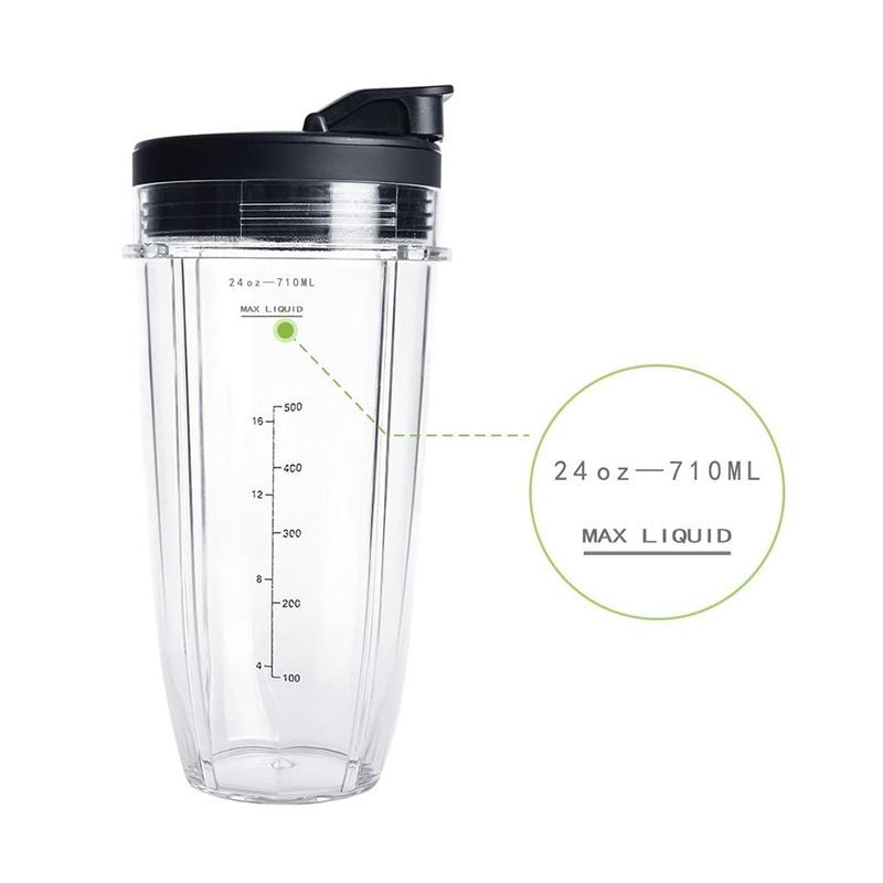 For Nutri Ninja Auto IQ Series Blenders 710ML(24oz) Measuring Scale Cup Mug_1