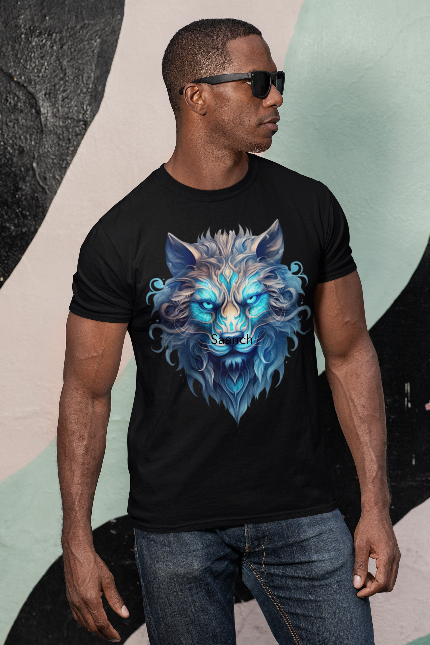 Unisex Cotton T-Shirt- Lion_0