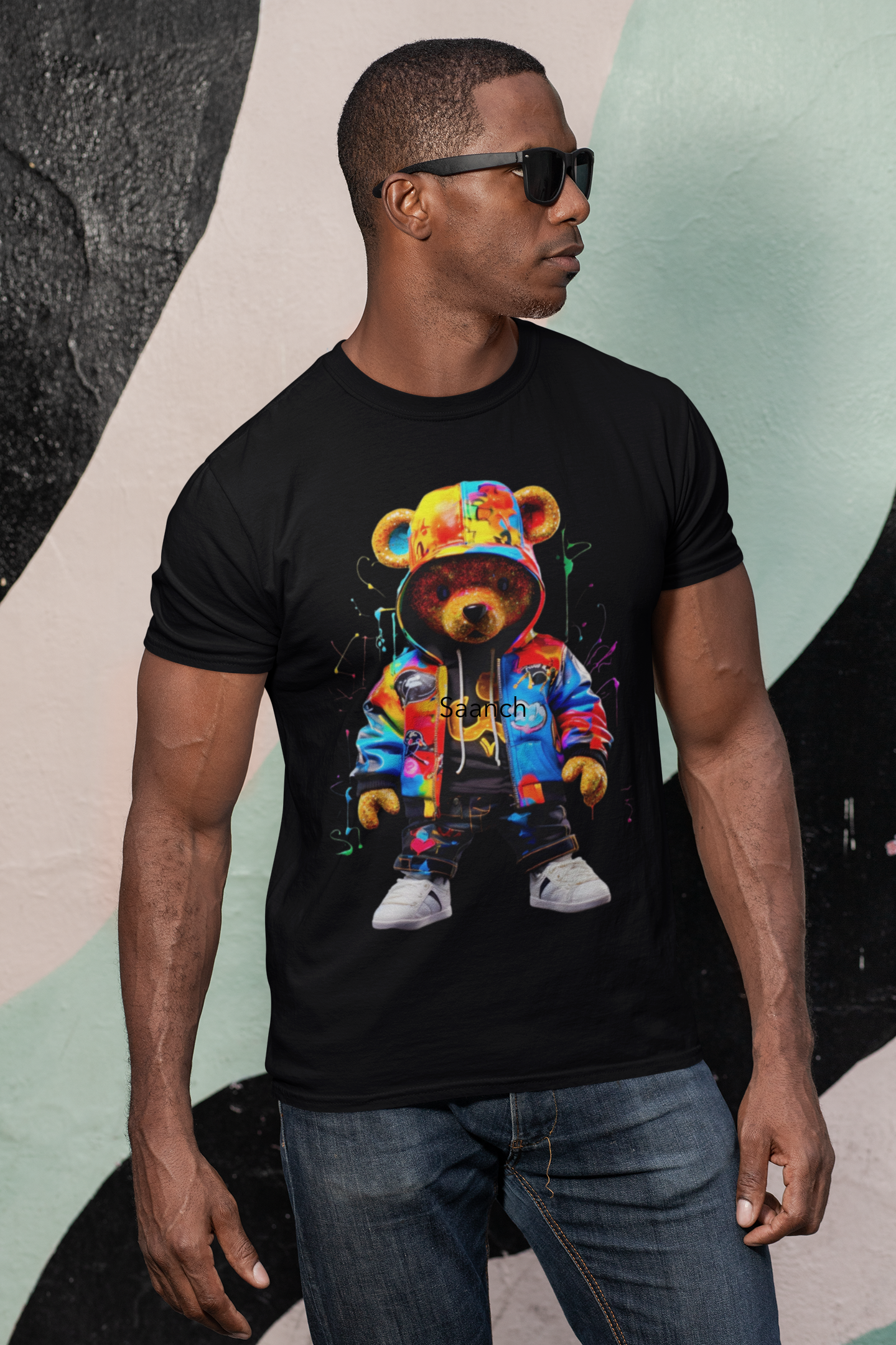 Men's cotton T-Shirt- Bear-1_0