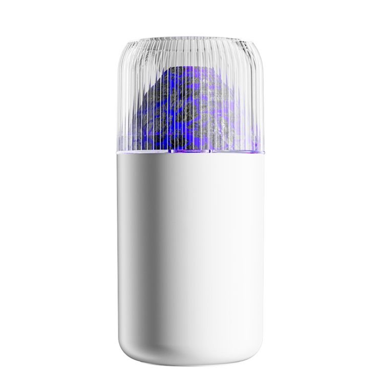 USB Air Humidifier Household Colorful Ambient Lights Large Fog Volume Car Misting Humidifier(White)_0