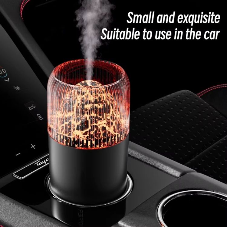 USB Air Humidifier Household Colorful Ambient Lights Large Fog Volume Car Misting Humidifier(White)_6